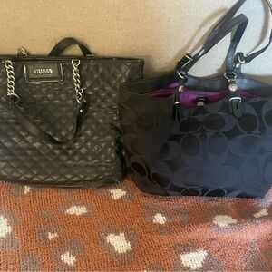 GUESS and coach bags